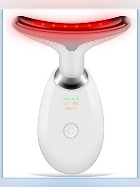 Portable Facial Beauty Device, Facial Massager with 7 Color LED Lights